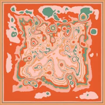 Abstract colored fractal pattern background. Decorative digital art 3d render Stock Illustration