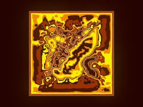 Abstract colored fractal pattern background. Decorative digital art 3d rendering Stock Illustration