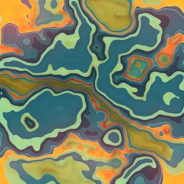 Abstract colored fractal pattern background. Decorative digital art 3d render Stock Illustration