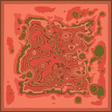 Abstract colored fractal pattern background. Decorative digital art 3d render Stock Illustration