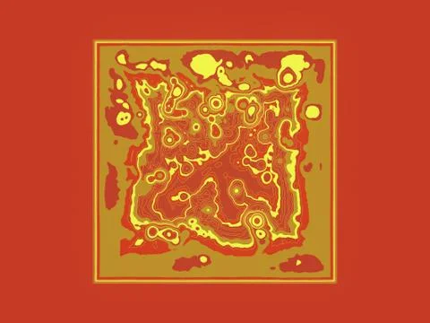 Abstract colored fractal pattern background. Decorative digital art 3d render Stock Illustration