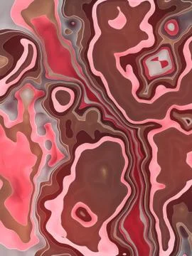 Abstract colored fractal pattern background. Decorative digital art 3d render Illustrazione stock