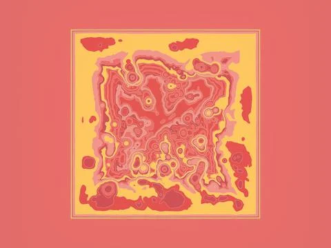 Abstract colored fractal pattern background. Decorative digital art 3d render Stock Illustration