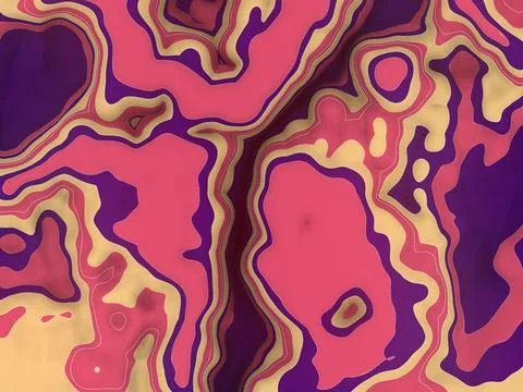 Abstract colored fractal pattern background. Futuristic concept. 3d rendering Stock Illustration