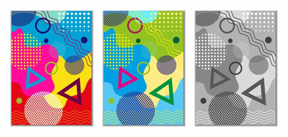 Abstract colored geometric background 3 Stock Illustration