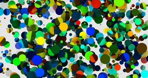 Abstract colored geometric background. 3d rendering, selective focus. 4K, alpha Video stock 220368725