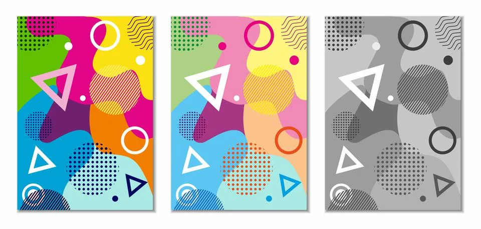 Abstract colored geometric background Stock Illustration