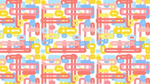 Abstract colored geometric pattern background. Wallpaper with modern pastel イラスト素材