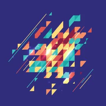 Abstract colored geometric theme. Flat modern mosaic. Busines theme for your Stock-Illustration