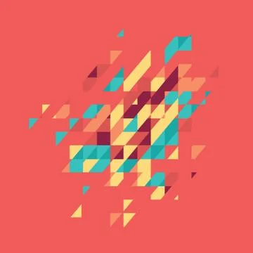Abstract colored geometric theme. Flat modern mosaic. Busines theme for your Stock-Illustration