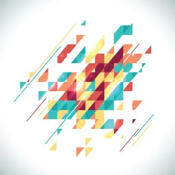 Abstract colored geometric theme. Flat modern mosaic. Busines theme for your Stock-Illustration