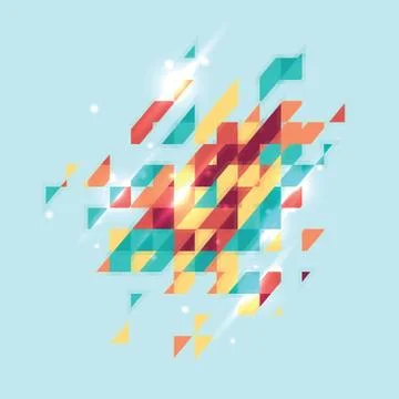 Abstract colored geometric theme. Flat modern mosaic. Busines theme for your Stock-Illustration