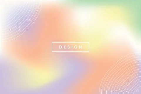 Abstract colored gradient pastel colors and lines. Abstract background. Stock Illustration
