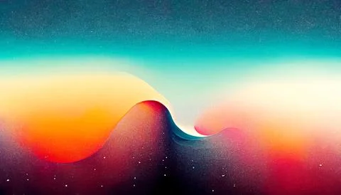 Abstract colored illustration geometric background figure gradient wallpaper. Stock Illustration