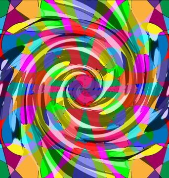 Abstract colored image of spiral Stock Illustration