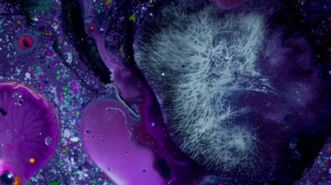 Abstract colored ink Stockbeeldmateriaal 303420366