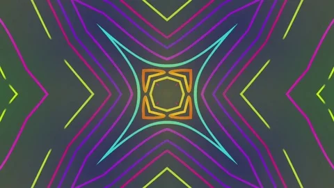 Abstract Colored Kaleidoscopic Pattern Video stock 73547524