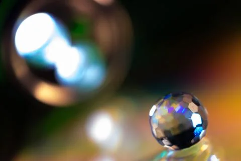 Abstract colored light globe Stock Photos