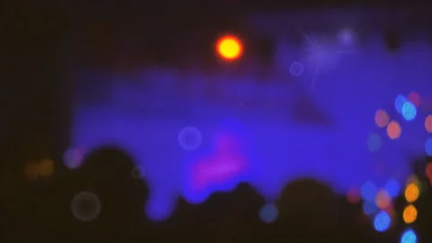 Abstract colored lights in defocus Stock Footage 88307109