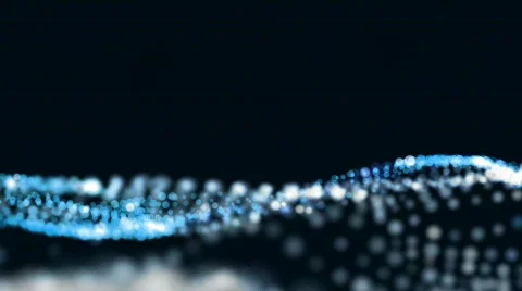 Abstract colored lights wave Stock Footage 678087