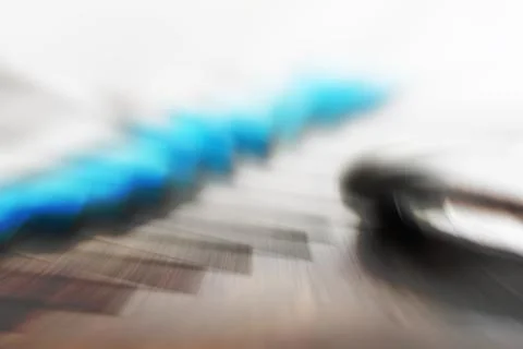 Abstract colored lines background and blurred Stock Illustration