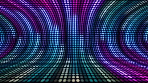 Abstract colored lines on a black background. Striped beams in blurred styli Stock Photos