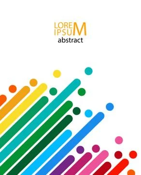 Abstract colored lines. Stock Illustration