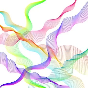 Abstract colored lines Stock Illustration