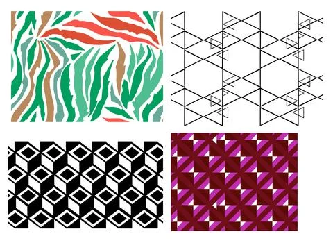 Abstract colored lines with the intersection. Vector illustration Illustrazione stock