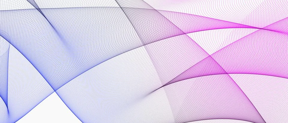 Abstract colored lines on white background Stock Illustration