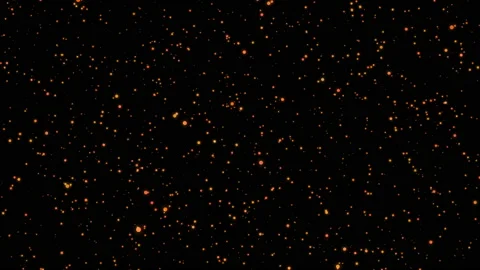 Abstract colored motion game of light glittering particles. Black background Stock Footage 109544734