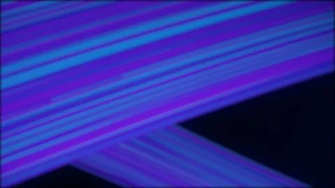 Abstract colored neon rays moving diagonally on black background, seamless loop Stock Illustration