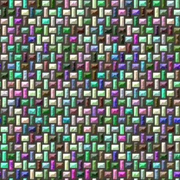 Abstract colored oval tiles background Stock Illustration