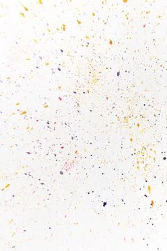Abstract colored paint drops background. Over white. Stock Photos
