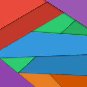 Abstract colored paper template Stock Illustration