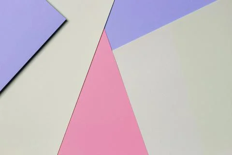 Abstract colored paper texture background. Minimal geometric shapes and lines in Stock Photos