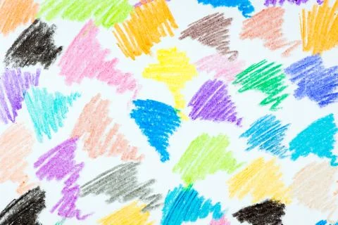 Abstract colored pencil background Stock Photos