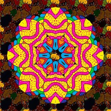 Abstract colored picture イラスト素材