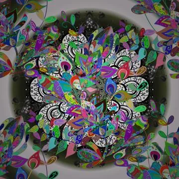 Abstract colored picture Illustrazione stock
