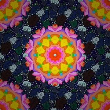 Abstract colored picture Illustrazione stock
