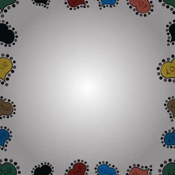 Abstract colored picture Illustrazione stock