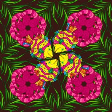 Abstract colored picture Illustrazione stock