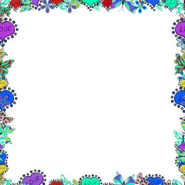 Abstract colored picture Illustrazione stock