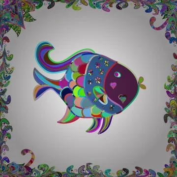 Abstract colored picture Иллюстрация