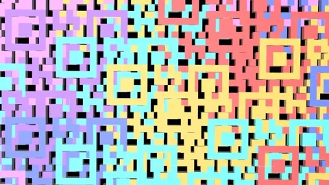 Abstract colored pixel background.  Noise background. 3D animation. Stock Footage 172436552