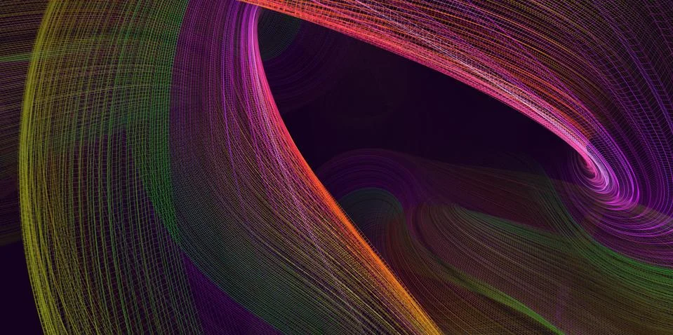 Abstract colored polygonal mesh background. 3d rendering. Illustrazione stock