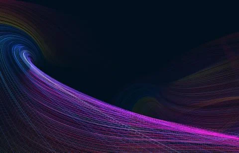 Abstract colored polygonal mesh background. 3d rendering Stock Photos
