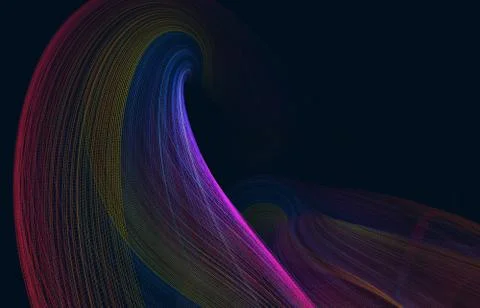 Abstract colored polygonal mesh background. 3d rendering Stock Photos