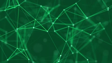 Abstract colored polygonal space with dots and lines motion. Stock Footage 155203326