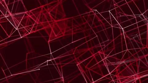 Abstract colored polygonal space with dots and lines motion. Stock-Footage 155445022